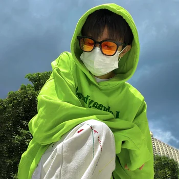 2022 Moda Verde Trening Harajuku Kawaii Femei Hoodies Pentru Femei Tricou Femei Trening Supradimensionate Hanorac Kpop Haine