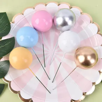 20buc Balonul de Aur Tort Fân Fericit Petrecerea Baby shower Cake Decor DIY Cupcake Steagul de Nunta Minge de Crăciun Decor Consumabile