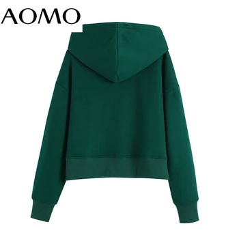 AOMO Femei Hoodie Fleece Jachete de Iarnă de Moda Japoneză 2021 Supradimensionat Doamnelor Pulovere Cald Jacheta cu Gluga CE202A