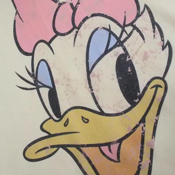Disney Tricou De Moda Daisy Duck Desene Animate De Imprimare Hoodies Pentru Femei Vintage Maneca Lunga Harajuku Liber Casual Cu Glugă Topuri De Sex Feminin
