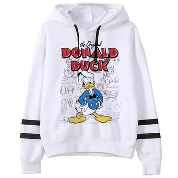 Donald Duck Amuzant Kawaii Disney Anime Hoodies Femei Harajuku Drăguț Manga Stil coreean Tricou 90 Grafic Grunge Hoody Femei