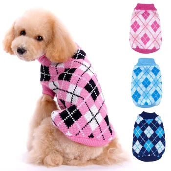 Iarna Carouri Tricotate Pulover Câine Cățeluș Pulover Pentru Mici Mijlocul Câine Decor De Crăciun Yorkshire Îmbrăcăminte Pentru Animale De Companie