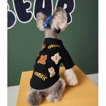 OCE Moda Tipărite Bulldog francez tricou Bumbac Câine Tricou Respirabil Companie de Îmbrăcăminte Catelus Tricoul Pibull Haine pentru caini Mici
