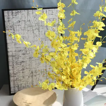 1 Buc 100cm Flori Artificiale din material Plastic de Mătase Simulare Orhidee Fals Ramură de Flori pentru Nunta, Decoratiuni de Gradina Flores Decor Acasă