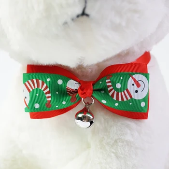 1 Piese Consumabile Pentru Animale De Companie Drăguț De Crăciun Lucrate Manual Panglică Câine Papioane 8 Culori Cat Gât Cravată Câine Accesorii