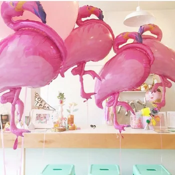 1 buc Mare Flamingo Roz Baloane Pasăre Animal Folie Aniversare de Nunta Petrecere de Vara Decor Heliu Mingi Gonflabile Cadouri pentru copii Jucarii 1