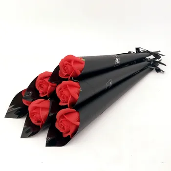 1 buc Sapun de Flori Artificiale Flori de Trandafir Buchet de Mireasa Ziua Îndrăgostiților Decor Scrapbooking Fals a Crescut de Flori Cadouri de Partid 0