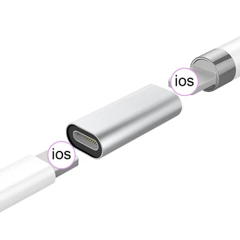 1 buc pentru iPad Pro 12.9 10.5 9.7 Creion Portabil de sex Feminin la femei 8pini Încărcare Adaptor Convertor de Aluminiu de Înlocuire Converter