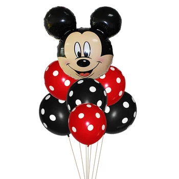 1 set Mickey Mouse Petrecerea lui Mickey Minnie Balon de Folie Adult Copii, Petrecere Copil de Dus Decor Baloane 0
