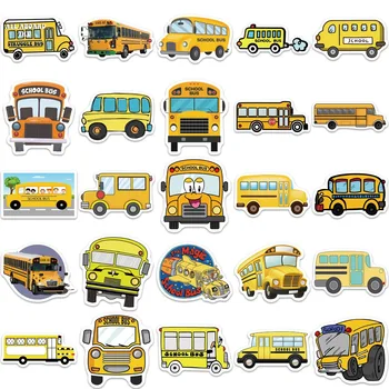 10/50Pcs Retro Desene animate Vsco Autobuz Școlar Autocolante Pentru Copii Student Papetărie Laptop Depozitare Chitara Impermeabil Decalcomanii Autocolant