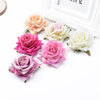 10 Bucăți De Lux Fals Flori Trandafiri Cap De Nunta Flori Decorative De Perete Decor Acasă Accesorii Flori Artificiale Ieftine