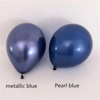 10buc 10inch Metalic luminos Balon Albastru Lucios Metalic Albastru Inchis Baloane Chrome Baloane Globos Petrecere de Nunta de Decorare 4