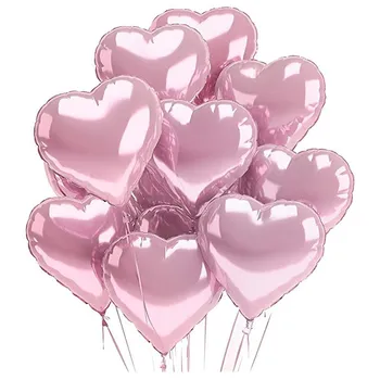 10buc 18inch Roz Inima Baloane Folie Love Balon cu Heliu Ziua de nastere Decoratiuni Petrecere Copii Adulti Nunta Ziua Îndrăgostiților Baloane