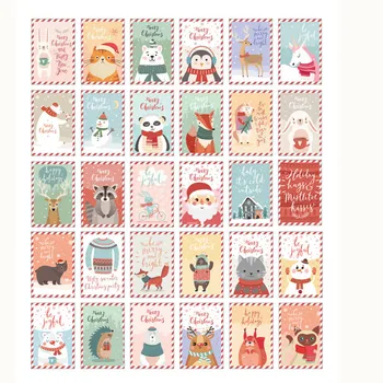 10buc Crăciun cărți Poștale, Desene animate de Ziua de nastere Felicitare de Ziua Îndrăgostiților de Anul Nou Felicitare Cadou de Ziua de nastere Mesaj de Carduri 0