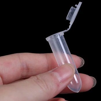 10buc/Lot 2ml Clar Micro Plastic Eprubetă de Centrifugă Flacon Snap Capac Recipient pentru Proba de Laborator Specimen Rechizite Școlare 0