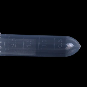 10buc/Lot 2ml Clar Micro Plastic Eprubetă de Centrifugă Flacon Snap Capac Recipient pentru Proba de Laborator Specimen Rechizite Școlare 2