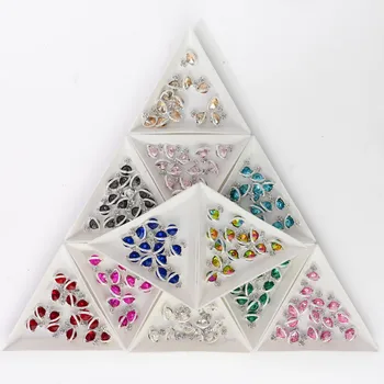 10buc/Lot 3D Metal Placat cu Nail Art Decor de Lux Allloy Cristal Stras Farmece de Bijuterii de Unghii Consumabile Accesorii Manichiura 3