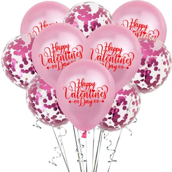 10buc Ziua Îndrăgostiților Confetti Balon Set de 12-inch Echipa de Mireasa Balon Latex Petrecere de Nunta de Decorare Consumabile Propunere Balon