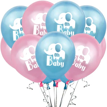 10buc desene animate elefant copil OH baby balloon boy fata de temă petrecere de aniversare decor balon latex baby shower 0
