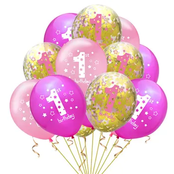 12 Inch 1 An Balon Set Combinație Childrenis Petrecere de Aniversare pentru Copii Decorarea și Amenajarea Consumabile