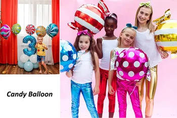 12pcs/lot Lollipop Bomboane Folie de Baloane Colorate Moară de vânt Balon cu Heliu Nunta, Petrecere de Aniversare Decor Jucărie pentru Copii Copil de Dus