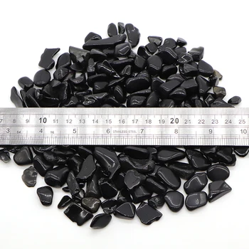 13-20mm Naturale Obsidian Negru Cristal de Cuarț Și de Vindecare de Pietre Pietriș Specimen de Minerale, Pietre pretioase Acvariu Acasă Decorare