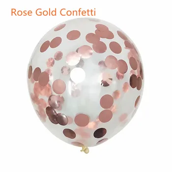 15 buc 12 țoli Piersic Roz rosegold Confetti latex, Baloane cu aer pentru petrecerea de nunta de Copii de Duș cabină de Duș de Mireasă Decoratiuni 4