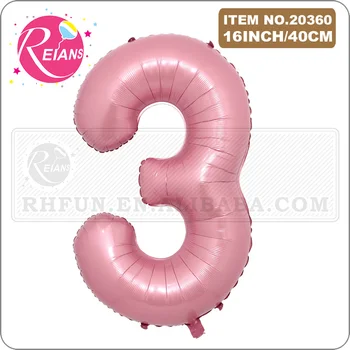 16 Inch Folie de culoare Roz Număr de 0-9 Baloane folie Digital Globos Ziua de naștere Petrecere de Nunta, Decoratiuni Baloane Copil de Dus Provizii