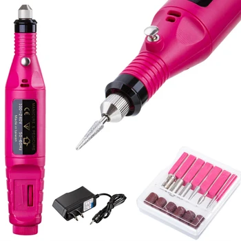 1Set Electric Profesional de Unghii Mașină de Găurit Kit Manichiura Aparat Nail Art Pen Pedichiura pila de Unghii Nail Art Tools Kit 4