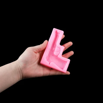 1buc Forma Pistol Rășină Epoxidică Mucegai Silicon 3D Pistol de Jucărie Ciocolată, produse de Patiserie Biscuiți Forme de Rășină Epoxidică forme de turnare, Pentru Bijuterii DIY Face