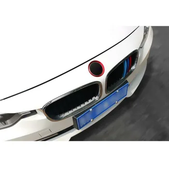 2 Buc Metalice Fata-Spate, Logo-ul Inel Acoperă Ornamente 82 Mm 74 Mm Emblema Logo-ul din Jur Inel Pentru BMW E90 F30 3 4 Seria M3 M4 0