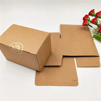 20 buc hârtie kraft ambarcațiuni cutie mică de săpun alb de carton, hârtie de ambalaj/pachet cutie maro bomboane ambalare cutie de bijuterii cadou