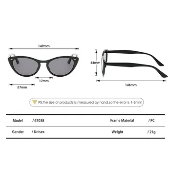 2020 Design de Brand Nou, European, American Ochi de Pisica ochelari de soare Doamnelor Retro Ochelari de Soare pentru Femei de Moda Colorate Ochelari de soare UV400 Roz