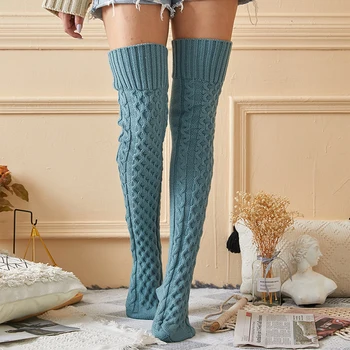 2021 Dungi Coapsa Inalta Ciorapi Sexy Femei Din Bumbac De Stocare De Toamnă De Primăvară Genunchi Șosete Peste Genunchi Ciorapi Noua Moda 4