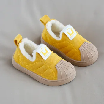2021 Iarna pentru Copii Fete Baieti Cizme de Zapada Copilul Sugar Cizme de Pluș Cald în aer liber pentru Copii Cizme Non-alunecare de Confort Copii Pantofi de Bumbac 3