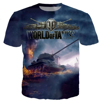 2021 Moda Mens t shirt Top game World Of Tanks Imprimare tricouri casual de vara streetwear t-shirt Picătură de transport maritim TK-58