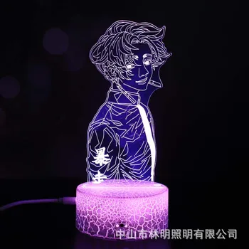 2021 New Tokyo Răzbunătorul 3D LED Noapte Lumina Colorat a Schimba becul Câine Cameră Decor Drăguț desen Animat de Acțiune Figura Jucărie pentru Cadou