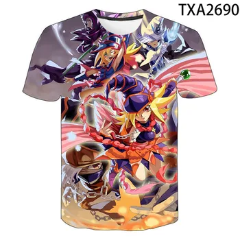 2021 Noi de Vara Imprimate 3D T-Shirt Yu Gi Oh Bărbați Femei Copii Vara Cool Tee Streetwear Boy Fata de Copii Maneci Scurte Topuri 0