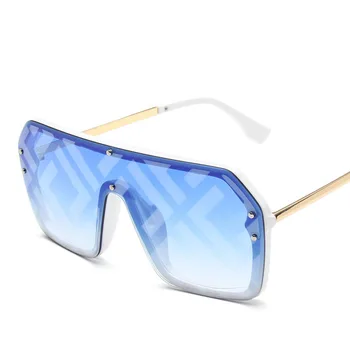 2021 noi ochelari de soare moda mare cadru de metal ocean ochelari de soare lentile de bărbați și femei retro personalitate ochelari de soare ochelari de soare 3