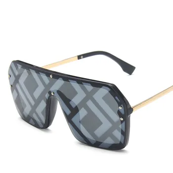 2021 noi ochelari de soare moda mare cadru de metal ocean ochelari de soare lentile de bărbați și femei retro personalitate ochelari de soare ochelari de soare 5