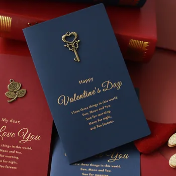 2022 Cadou de Ziua Îndrăgostiților Dragoste Card cu Plic Cadou de Aniversare Cadou pentru Iubita, Iubitul Cadou Cadouri de Nunta 0