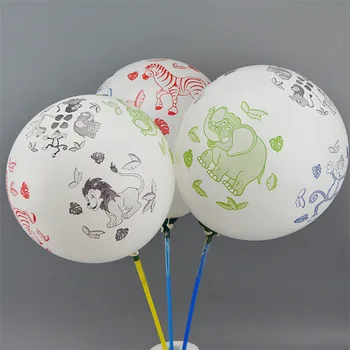 20buc/lot de 12 țoli Desene animate de Animale Imprimate Latex, Baloane Gonflabile, Bile de Aer de Nunta de Decorare Ziua de naștere a Copiilor Consumabile