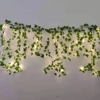 2m ivy șir de lumini ghirlanda agățat lumini de gradina lumina de noapte familia nunta petrecere decoratiuni 0