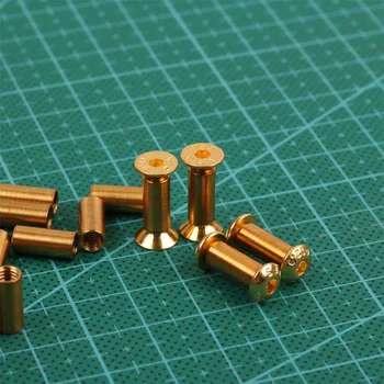 2piese M4 Aur Cuțite șurub cu Diblu Pentru BRICOLAJ, unelte de material mâner Cuțit placă de Fixare Prune Mobilier în stil prelucrare șurub