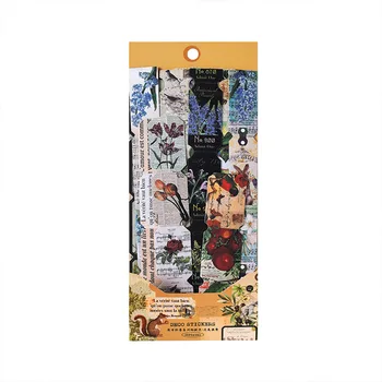 30 Buc Epocă Album Cu Autocolante Pachet Estetic Tema Washi Autocolante Antic Botanică Florale Decorative Pentru Diy Arta Junk Jurnalul 0