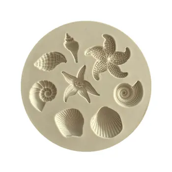 3D Drăguț Scoici în Formă Silicon Bomboane Mucegai DIY Tort Jeleu Fondant de Copt Mucegai Accesoriu de Bucătărie 0