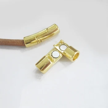 3Sets Argint Tibetan/Bronz/Auriu Puternic Cleme Magnetice Pentru 6mm Rotund Cordon de Piele Brățară Bijuterii Constatările Accesorii