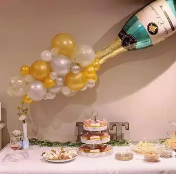 42pcs sticla de sampanie de film de aluminiu balon set compania recepție decorare petrecere de ziua decor