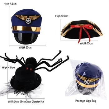 5 Culori De Vară De Companie Palarie De Soare Pălării Accesorii Pirat, Marinar, Pilot Pisică Câine Partid Rochie De Până De Crăciun Catelus Capac Consumabile Pentru Animale De Companie