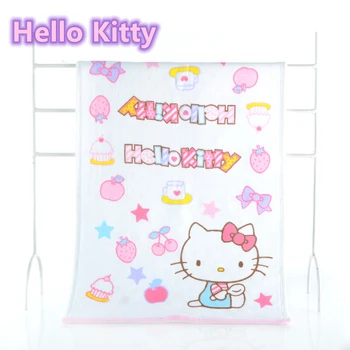 50CM Drăguț Hello Kitty Bumbac prosoape de baie Pătrat eșarfă de desene animate pentru Copii prosop mic de imprimare Bumbac tifon moale, se Spală fața cu prosopul
